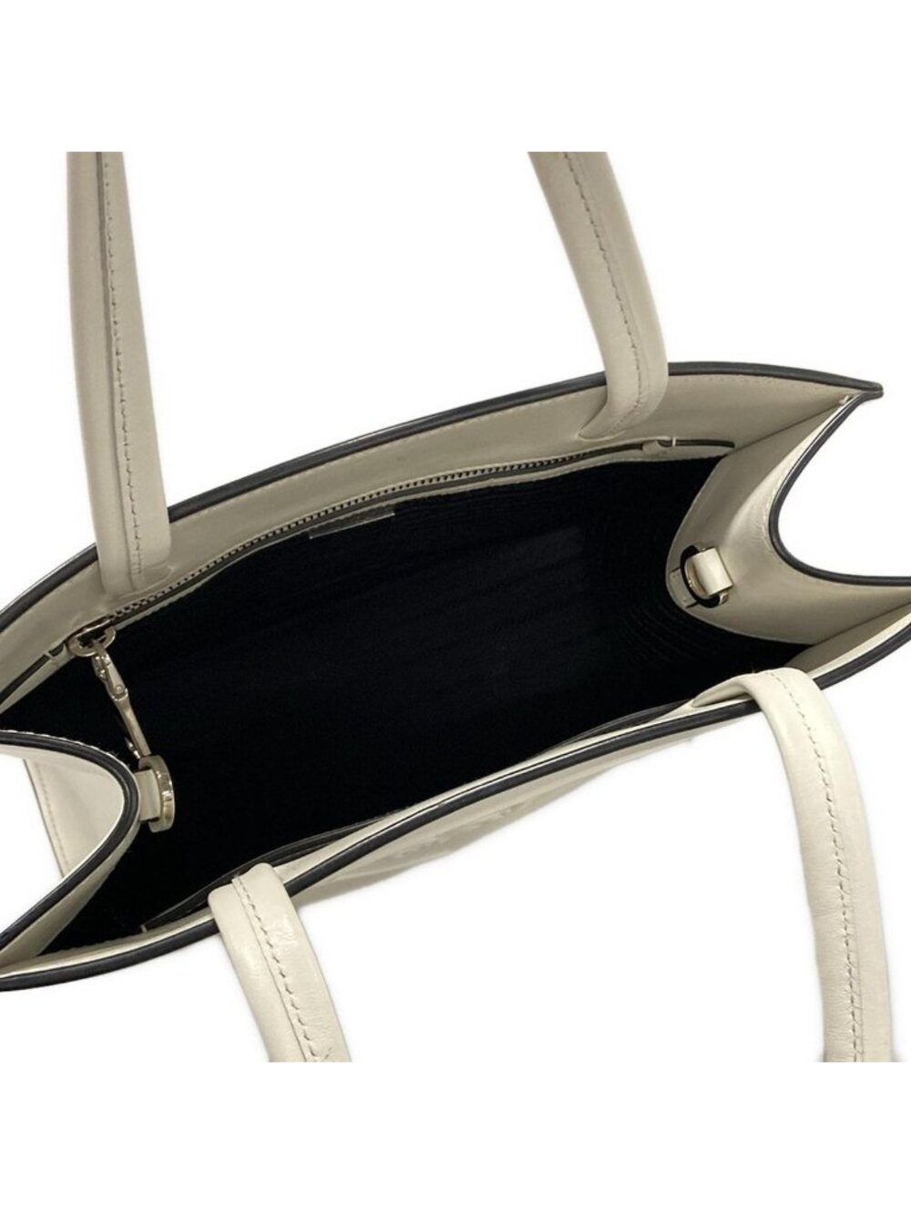 Prada Tote White Leather - Picture 7 of 15